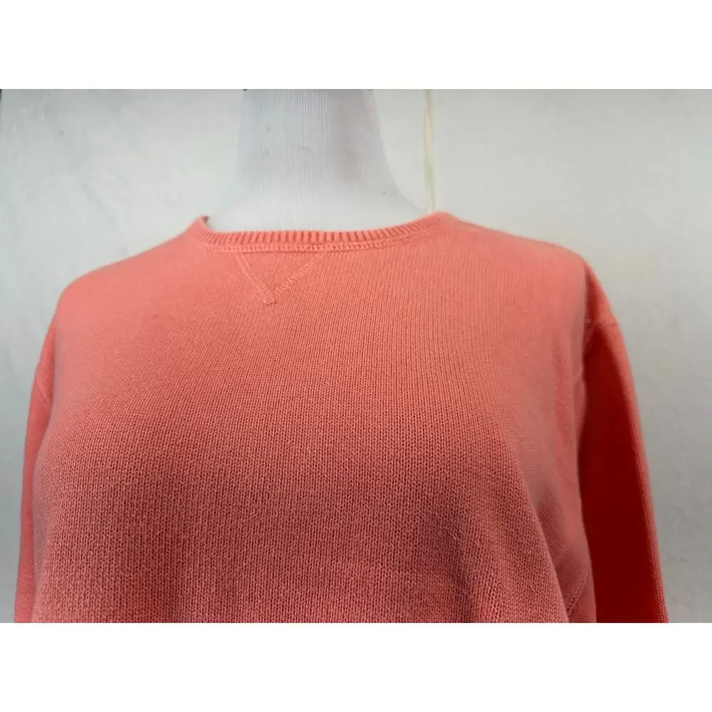 Eddie Bauer Y2K Women's Crewneck 100% Cotton Sweater SZ XL Comfort Heritage